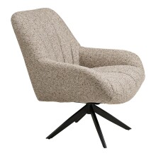 Sessel >Grandola< 360° Drehfunktion, in Grau - 81x93x84cm (BxHxT)