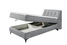 Boxbett >ATLANTIS 6< 120x200 cm Liegefläche, Bezug grey - 125x102x240cm (BxHxT)