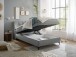 Boxbett >ATLANTIS 6< 120x200 cm Liegefläche, Bezug grey - 125x102x240cm (BxHxT)