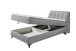 Boxbett >ATLANTIS 6< 120x200 cm Liegefläche, Bezug grey - 125x102x240cm (BxHxT)