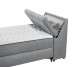 Boxbett >ATLANTIS 6< 120x200 cm Liegefläche, Bezug grey - 125x102x240cm (BxHxT)
