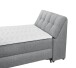 Boxbett >ATLANTIS 6< 120x200 cm Liegefläche, Bezug grey - 125x102x240cm (BxHxT)