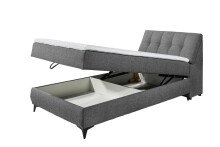 Boxbett >ATLANTIS 6< 120x200 cm Liegefläche, Bezug anthrazit - 125x102x240cm (BxHxT)