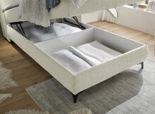 Boxbett >ATLANTIS 6< 120x200 cm Liegefläche, Bezug Ivory - 125x102x240cm (BxHxT)