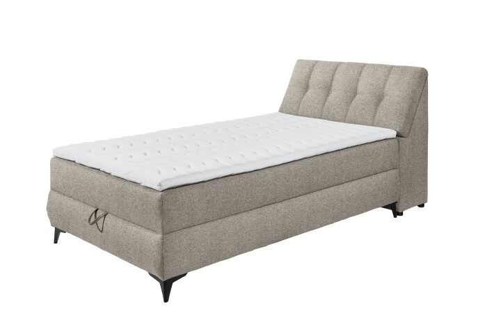 Boxbett >ATLANTIS 6< 120x200 cm Liegefläche, Bezug sand - 125x102x240cm (BxHxT)