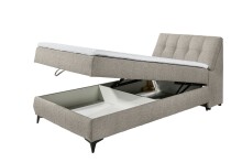 Boxbett >ATLANTIS 6< 120x200 cm Liegefläche, Bezug sand - 125x102x240cm (BxHxT)