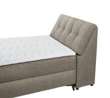 Boxbett >ATLANTIS 6< 120x200 cm Liegefläche, Bezug espresso - 125x102x240cm (BxHxT)