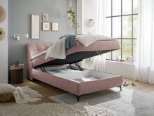 Boxbett >ATLANTIS 6< 120x200 cm Liegefläche, Bezug flamingo - 125x102x240cm (BxHxT)