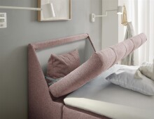 Boxbett >ATLANTIS 6< 120x200 cm Liegefläche, Bezug flamingo - 125x102x240cm (BxHxT)