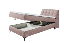 Boxbett >ATLANTIS 6< 120x200 cm Liegefläche, Bezug flamingo - 125x102x240cm (BxHxT)