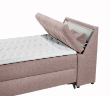 Boxbett >ATLANTIS 6< 120x200 cm Liegefläche, Bezug flamingo - 125x102x240cm (BxHxT)