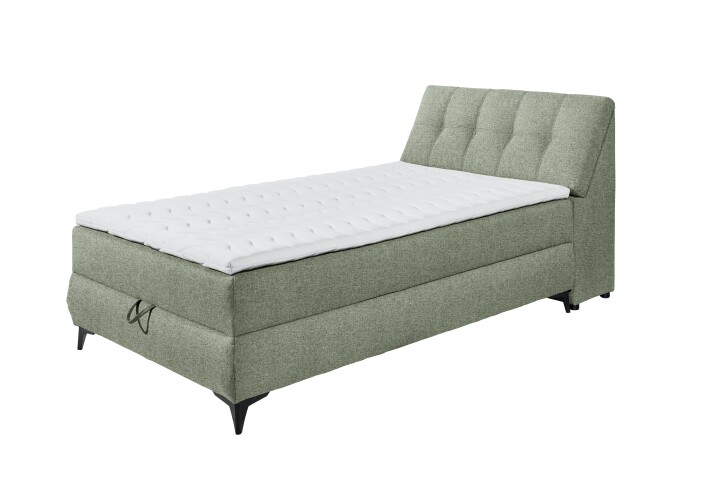 Boxbett >ATLANTIS 6< 120x200 cm Liegefläche, Bezug olive - 125x102x240cm (BxHxT)