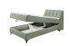 Boxbett >ATLANTIS 6< 120x200 cm Liegefläche, Bezug olive - 125x102x240cm (BxHxT)