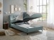 Boxbett >ATLANTIS 6< 120x200 cm Liegefläche, Bezug mint - 125x102x240cm (BxHxT)