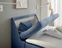 Boxbett >ATLANTIS 6< 120x200 cm Liegefläche, Bezug blue - 125x102x240cm (BxHxT)