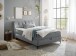 Boxbett >ATLANTIS 6< 140x200 cm Liegefläche, Bezug grey - 145x102x240cm (BxHxT)
