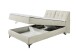 Boxbett >ATLANTIS 6< 140x200 cm Liegefläche, Bezug Ivory - 145x102x240cm (BxHxT)