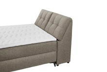 Boxbett >ATLANTIS 6< 140x200 cm Liegefläche, Bezug in espresso - 145x102x240cm (BxHxT)