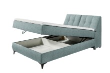 Boxbett >ATLANTIS 6< 140x200 cm Liegefläche, Bezug in mint - 145x102x240cm (BxHxT)