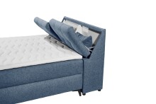 Boxbett >ATLANTIS 6< 140x200 cm Liegefläche, Bezug in blue - 145x102x240cm (BxHxT)