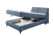 Boxbett >ATLANTIS 6< 140x200 cm Liegefläche, Bezug in blue - 145x102x240cm (BxHxT)
