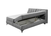 Boxbett >ATLANTIS 6< Liegefläche 180x200 cm, Bezug in dark grey - 185x102x240cm (BxHxT)