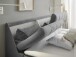 Boxbett >ATLANTIS 6< Liegefläche 180x200 cm, Bezug in dark grey - 185x102x240cm (BxHxT)