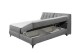 Boxbett >ATLANTIS 6< Liegefläche 180x200 cm, Bezug in dark grey - 185x102x240cm (BxHxT)
