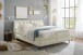 Boxbett >ATLANTIS 6< Liegefläche 180x200 cm, Bezug in Ivory - 185x102x240cm (BxHxT)