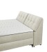 Boxbett >ATLANTIS 6< Liegefläche 180x200 cm, Bezug in Ivory - 185x102x240cm (BxHxT)