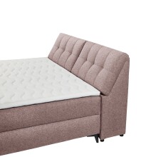 Boxbett >ATLANTIS 6< Liegefläche 180x200 cm, Bezug in flamingo - 185x102x240cm (BxHxT)