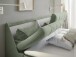 Boxbett >ATLANTIS 6< Liegefläche 180x200 cm, Bezug in olive - 185x102x240cm (BxHxT)