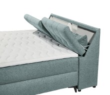 Boxbett >ATLANTIS 6< Liegefläche 180x200 cm, Bezug in mint - 185x102x240cm (BxHxT)