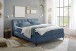 Boxbett >ATLANTIS 6< Liegefläche 180x200 cm, Bezug in blue - 185x102x240cm (BxHxT)