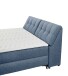 Boxbett >ATLANTIS 6< Liegefläche 180x200 cm, Bezug in blue - 185x102x240cm (BxHxT)