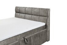 Boxbett >AVIDANO 6< 180x200 cm Liegefläche, Bezug in stone - 203x123x213cm (BxHxT)