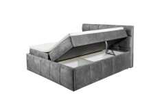 Boxbett >AVIDANO 6< 180x200 cm Liegefläche, Bezug in grey - 203x123x213cm (BxHxT)