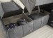 Boxbett >AVIDANO 6< 180x200 cm Liegefläche, Bezug in grey - 203x123x213cm (BxHxT)