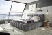 Polsterbett >BEXLEY 9Z< 180x200 cm Liegefläche, Bezug in grey - 226x103x245cm (BxHxT)