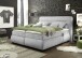 Boxspringbett >EVOLUTION< Liegefläche 180x200cm, Motorverstellung, silver - 210x122x220 (BxHxT)