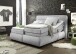 Boxspringbett >EVOLUTION< Liegefläche 180x200cm, Motorverstellung, silver - 210x122x220 (BxHxT)