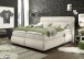 Boxspringbett >EVOLUTION< Liegefläche 180x200cm, mit Motorverstellung sand - 210x122x220 (BxHxT)