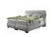 Boxspringbett >EVOLUTION< Liegefläche 160x200cm, Motorverstellung, schlamm - 190x122x220 (BxHxT)