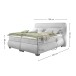Boxspringbett >EVOLUTION< Liegefläche 160x200cm, Motorverstellung, schlamm - 190x122x220 (BxHxT)