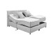 Boxbett >Mariborsko< Liegefläche 160x200cm, Motor, Bezug silver - 182x112x210cm (BxHxT)