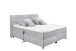 Boxbett >Mariborsko< Liegefläche 160x200cm, Motor, Bezug silver - 182x112x210cm (BxHxT)