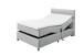 Boxbett >Mariborsko< Liegefläche 120x200 cm, Motor, Bezug silver - 131x112x210cm (BxHxT)
