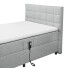 Boxbett >Mariborsko< Liegefläche 120x200 cm, Motor, Bezug silver - 131x112x210cm (BxHxT)