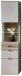 Vitrine >Ina< in Cashmere / Riva Eiche Dekor - 45x200x36cm (BxHxT)