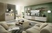 Highboard >Ina< in Cashmere / Riva Eiche Dekor - 125x125x45cm (BxHxT)